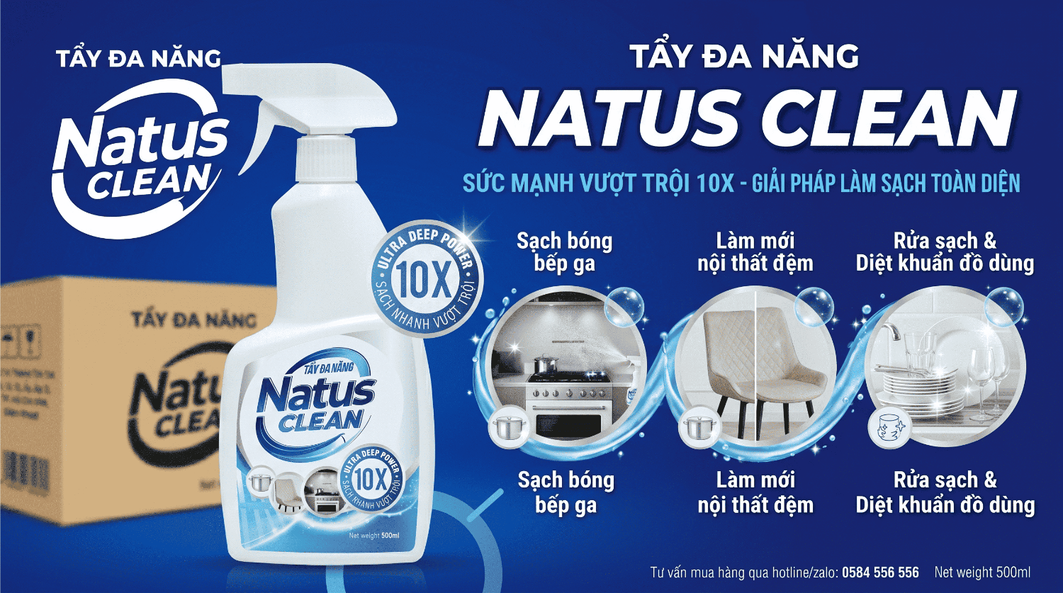 Website sản phẩm tẩy đa năng NATUS CLEAN